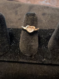Heart-shaped toe ring. Solid 925 sterling silver.