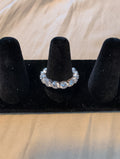 6.30ctw moissanite eternity band. 925 band. Sz 8.5