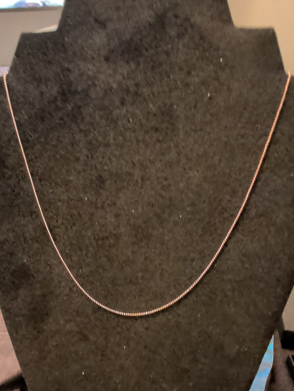 "16 10k rose gold plated over 925 sterling silver necklace.