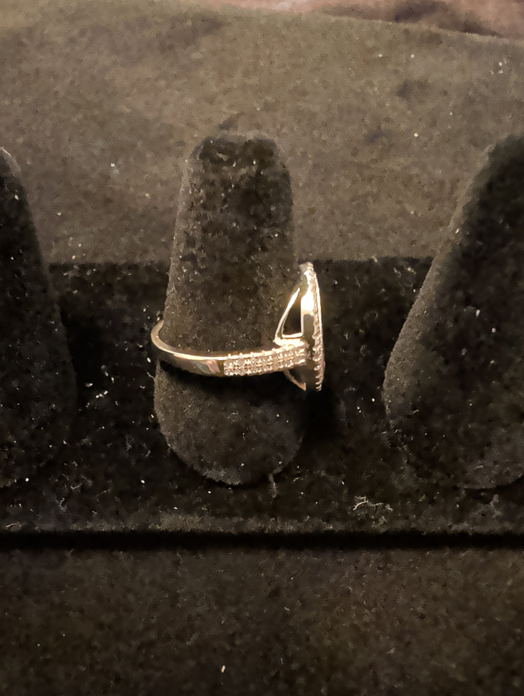 Pink Abalone ring. Sz9. 925 solid sterling silver.