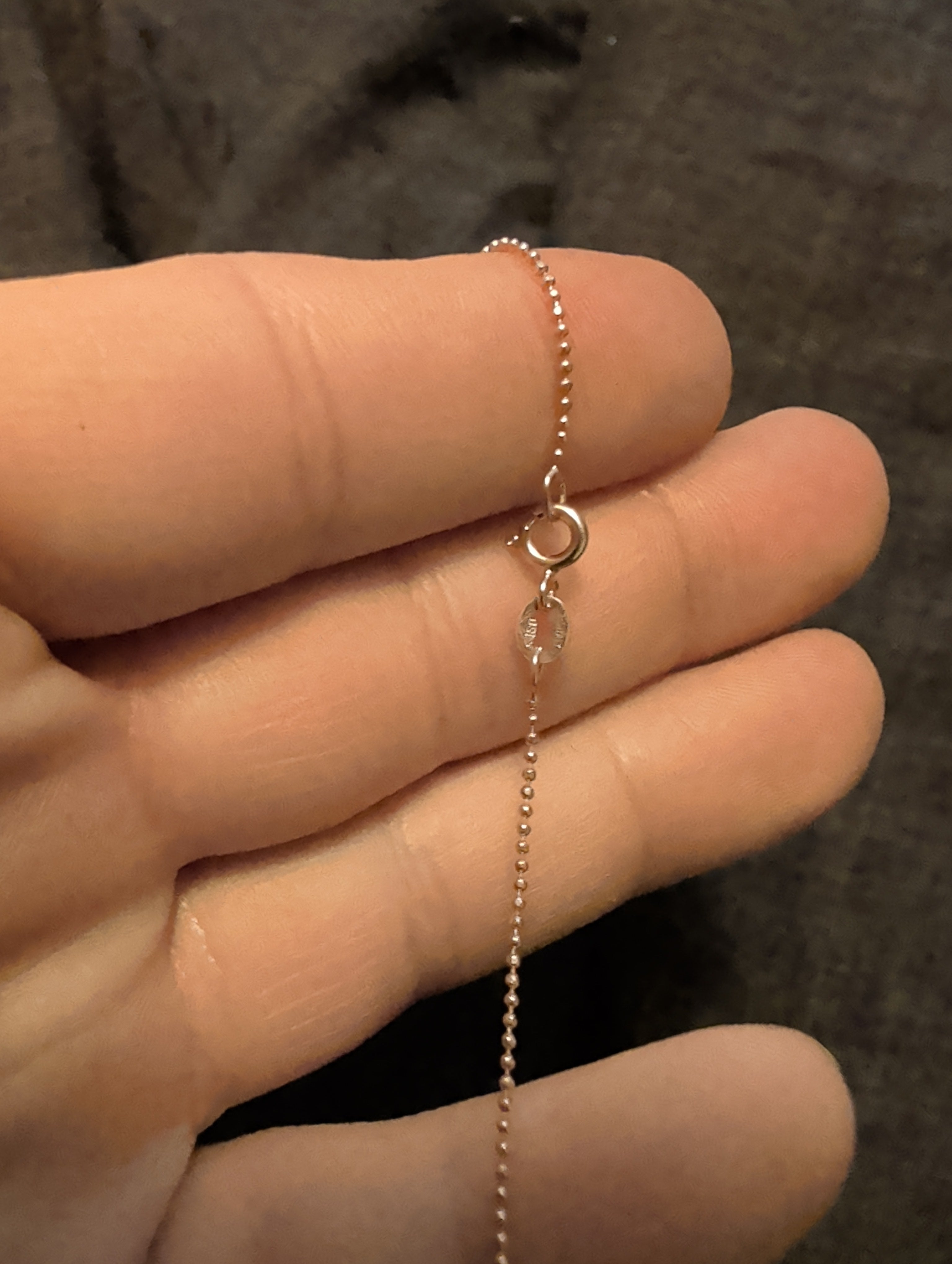 "16 10k rose gold plated over 925 sterling silver necklace.
