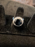 5g solid sterling silver ring. Cubic zirconia gem.