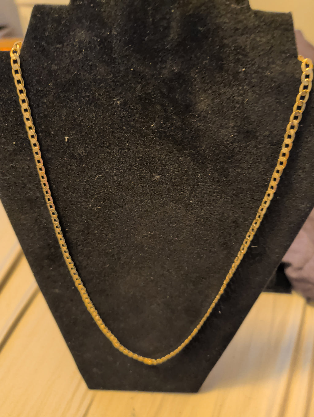 10k gold-filled over brass "26 necklace. Acid tested!
