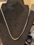 Solid 925 sterling silver necklace. "18