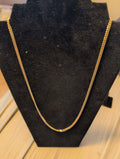 10k gold-filled over brass "24 necklace. Acid tested!