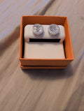 3ctw Moissanite earrings. 925 solid sterling silver. Diamond tested! 1.5tw each.