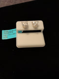 4ctw (2ctw each) moissanite earrings. 925 sterling silver. Diamond tested!