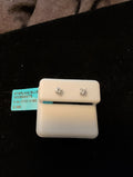 0.44ctw (0.22ctw each) moissanite earrings. 925 sterling silver. Diamond tested!