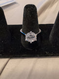 Sz 8 CZ 925 sterling silver ring