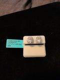 6.37ctw (3.18ctw each) moissanite earrings. 925 sterling silver. Diamond tested!