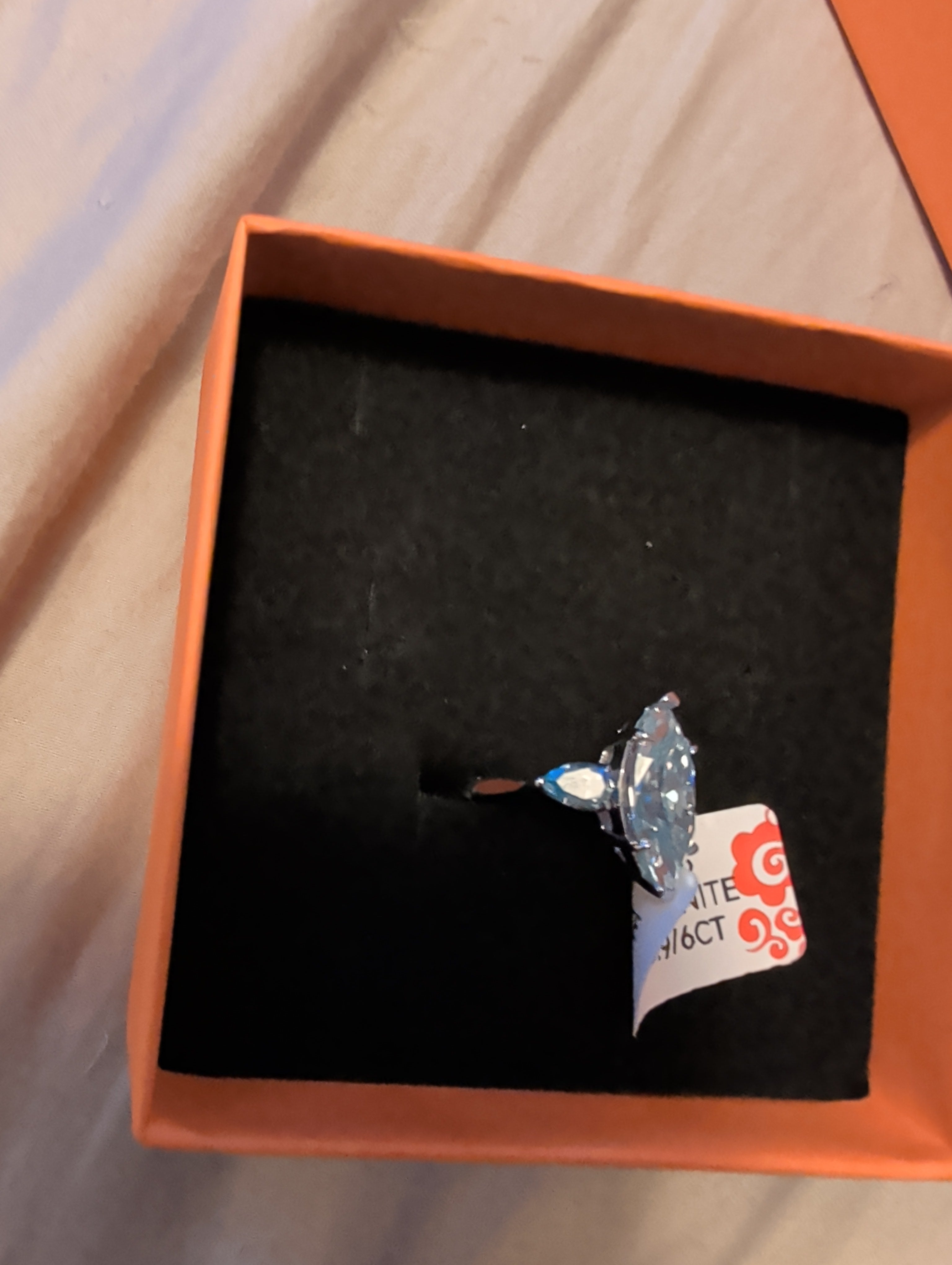 6ctw Moissanite Ring. 925 solid sterling silver. Diamond tested!